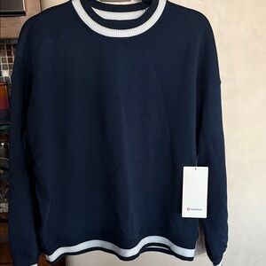 lululemon athletica women’s Dark Blue Crewneck Sweater